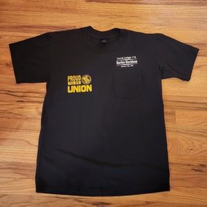 Platinum Plus IAM Union Strong/Harley Davidson T Shirt with Pocket M